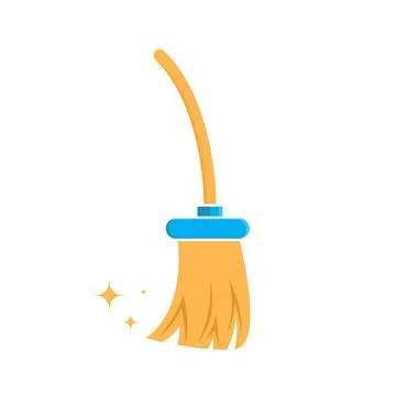 Broom icon  vector element design template 스톡 일러스트