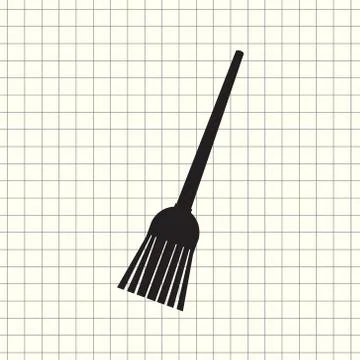 Broom icon Vector. Stock Illustration