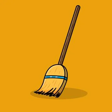 Broom Stock Illustration