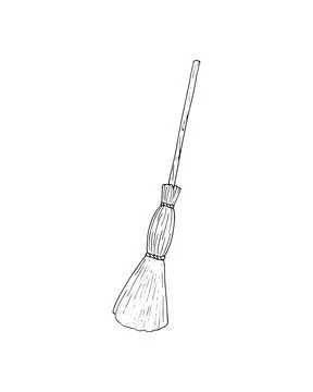 Broom Stock Illustration