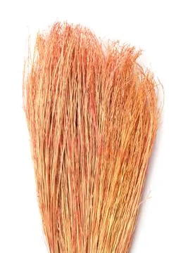 Broom isolated on white background Stock Photos