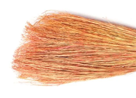 Broom isolated on white background Stock Photos