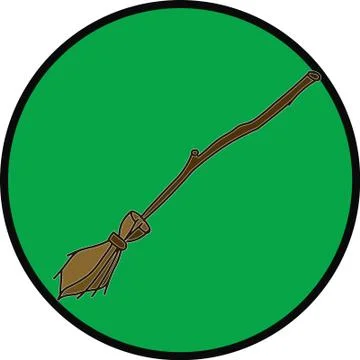 Broom only Stock Illustration