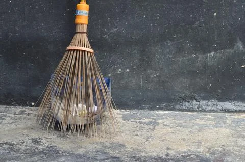 Broom stick Stockfoto's
