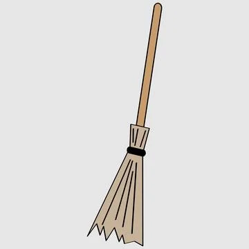 Broom stick vector illustration design Stock Illustration