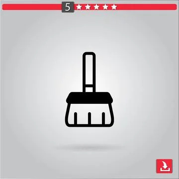 Broom vector icon Stock-Illustration