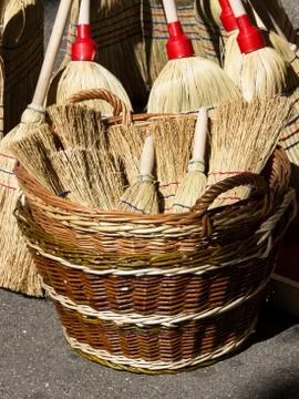 Brooms Stock Photos
