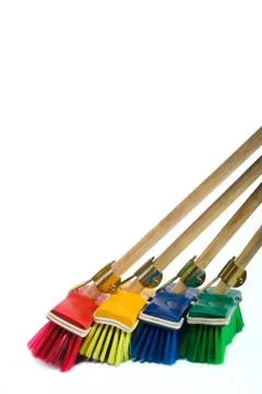 Brooms Stock Photos