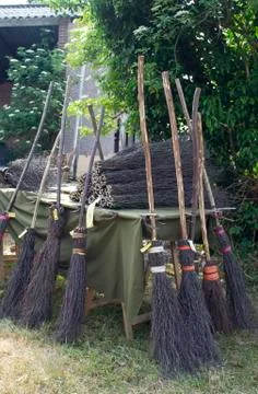 Brooms Stock Photos