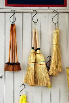 Brooms Stock Photos
