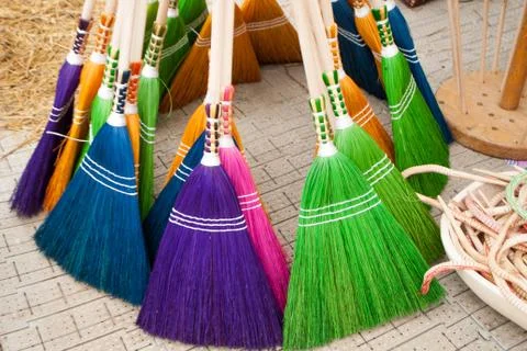 Brooms Fotos Stock
