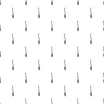Broomstick pattern for halloween magic theme background Stock Illustration