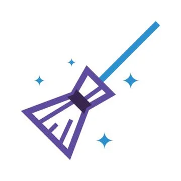 Broomstick vector illustration 스톡 일러스트