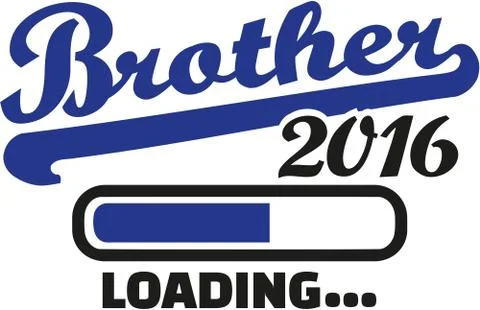 Brother 2016 loading bar Stock Illustration