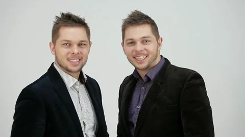 Brothers corrected each other Video stock 22222586