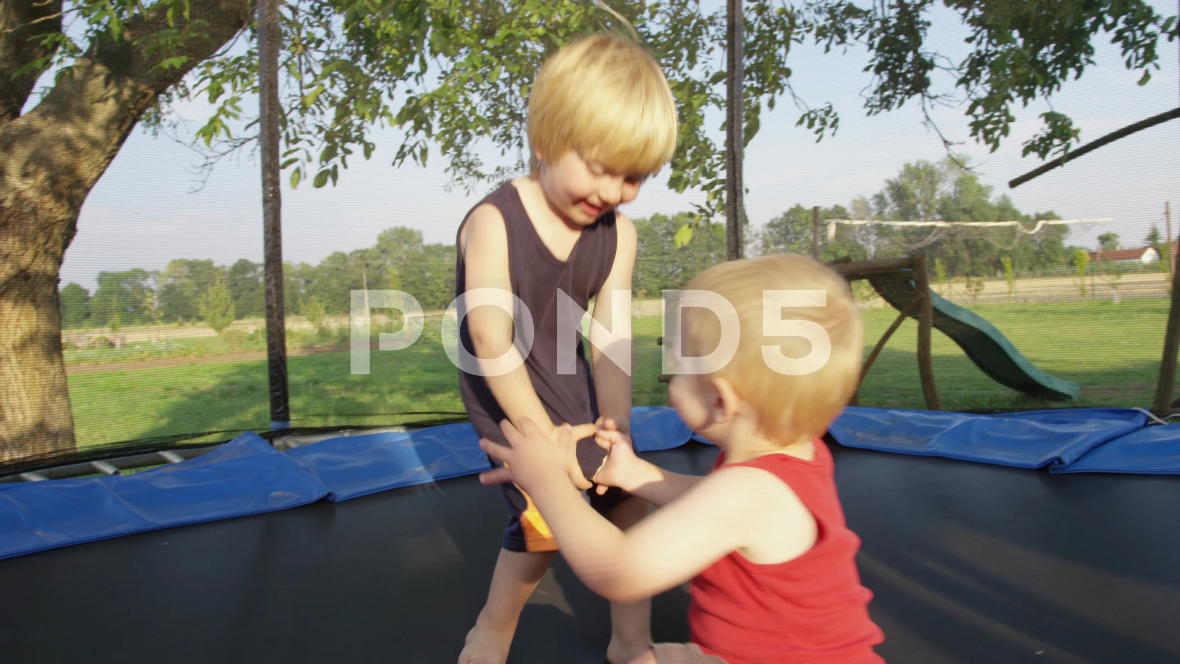 Brothers Goofy Sunny Trampoline 4k