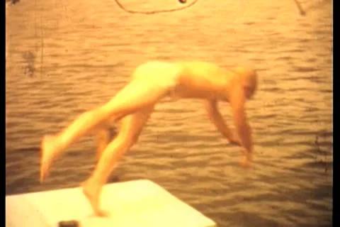 Brothers Swimming Stock Footage 24702035