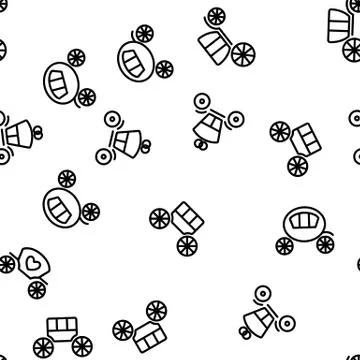 Brougham Vector Seamless Pattern イラスト素材