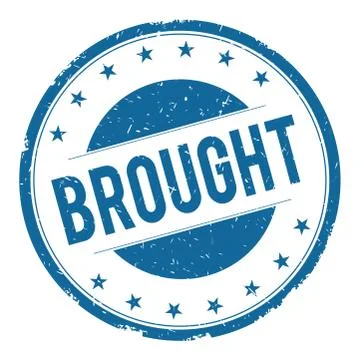 BROUGHT stamp sign Stock Illustration