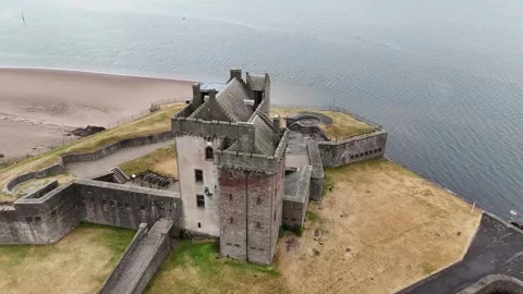 Broughty Ferry Castle Stock Footage 340533477