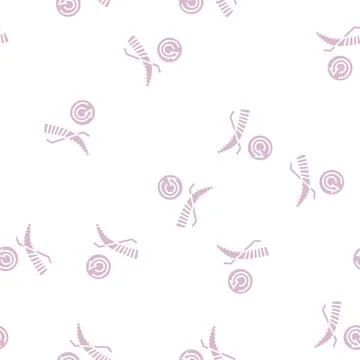 Brow correction glyph seamless pattern Stock Illustration