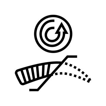 Brow correction line icon vector illustration イラスト素材