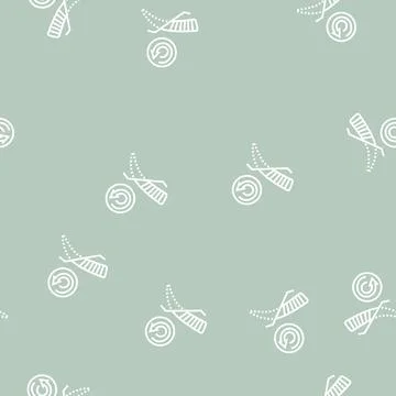 Brow correction line seamless pattern Stock Illustration