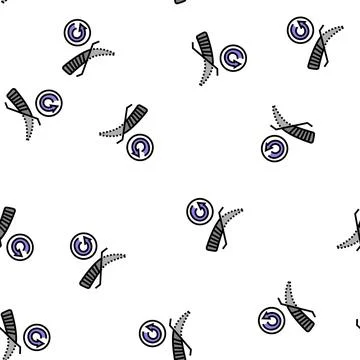 Brow correction vector seamless pattern Stock Illustration