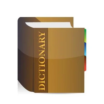 Brow dictionary illustration design Stock Illustration