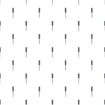 Brow pencils creating a repeating cosmetic makeup seamless pattern Stock Illustration