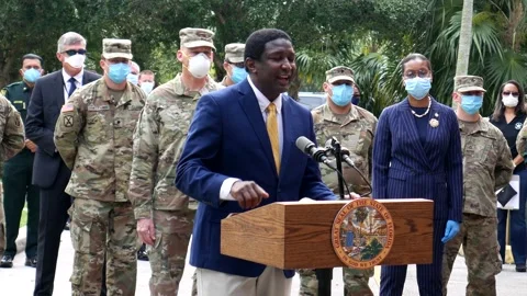 Broward County Mayor District 9 on press conference Stock Footage 168481445