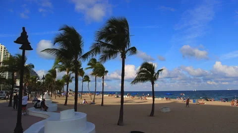 Broward Ft. Lauderdale Beach Video stock 44147997