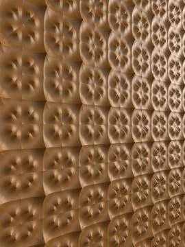 Brown 3d effect glossy leather textured background pattern Stock Illustration