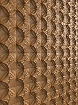 Brown 3d effect glossy leather textured background pattern Stock Photos