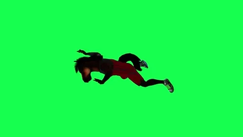 Brown 3D talking animated horse falling from a height from a right angle on a Video stock 247972875