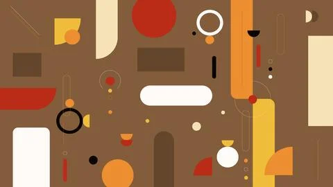 Brown Abstract Backdrop with Retro Background Stock Illustration
