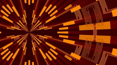 Brown abstract background and moving orange shapes, loop Stock Footage 81902225