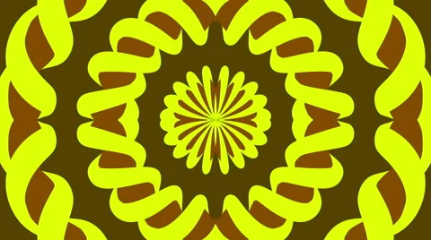 Brown abstract background and yellow shape, loop Stock Footage 64053808