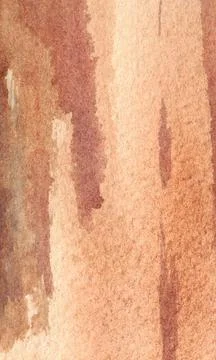 Brown abstract background. Vertical. Hand drawn in watercolor. Stock Illustration