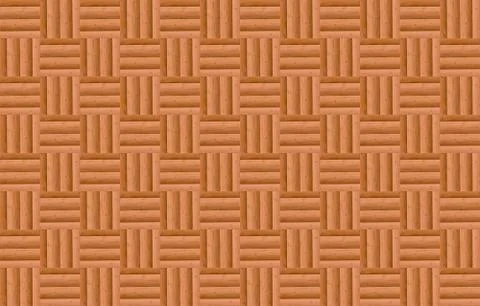 Brown abstract geometric pattern with lines wooden background Stock Illustration