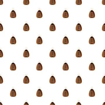 Brown abstract pendulums repeating seamless pattern design Stock Illustration
