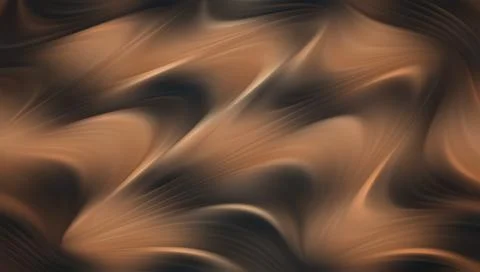 Brown abstract wave pattern with smooth curves and gradient effect Illustrazione stock