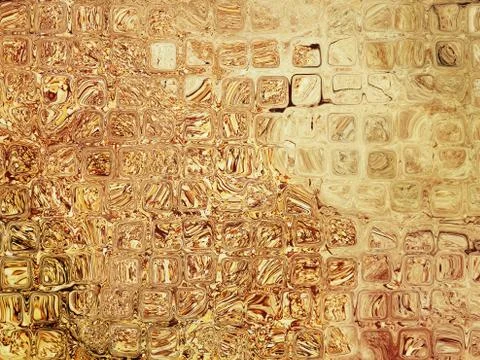 Brown and beige abstract cube shape pattern.Background. Illustrazione stock