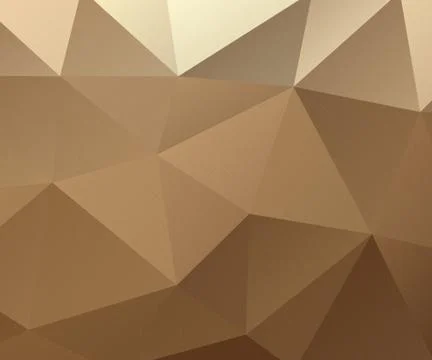 Brown and beige triangle polygon pattern background 스톡 일러스트
