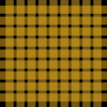 Brown and black check pattern fabric texture background Stockillustratie