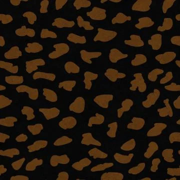 Brown and black leopard print textured fabric background Illustrazione stock