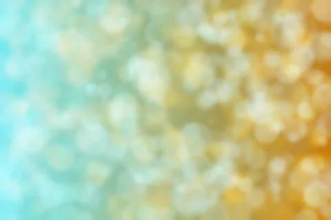 Brown and blue abstract defocused background, circle shape bokeh pattern. Stock Illustration