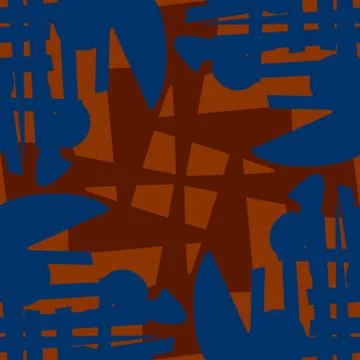 Brown and Blue Abstract Triangles Stock Illustration
