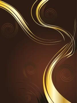 Brown and Gold Background Stockillustratie