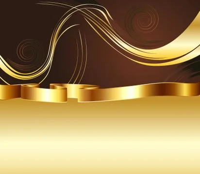 Brown and Gold Background Stockillustratie